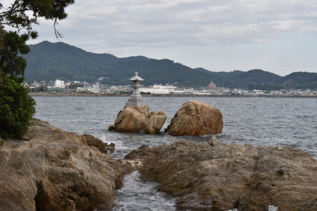 竹島八景　川獺岩,かわうそいわ